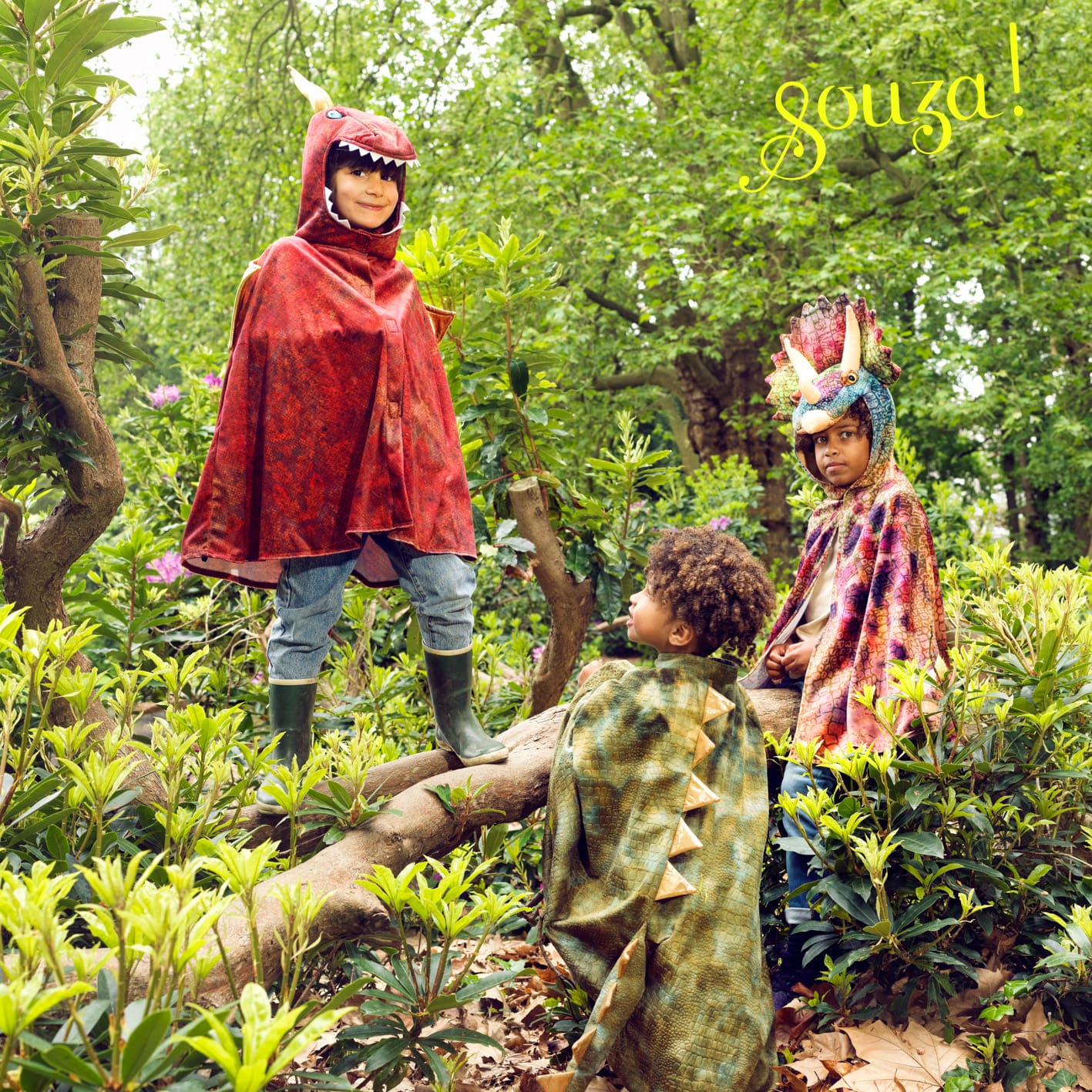 Mantello da dragone rosso, 4-7 anni