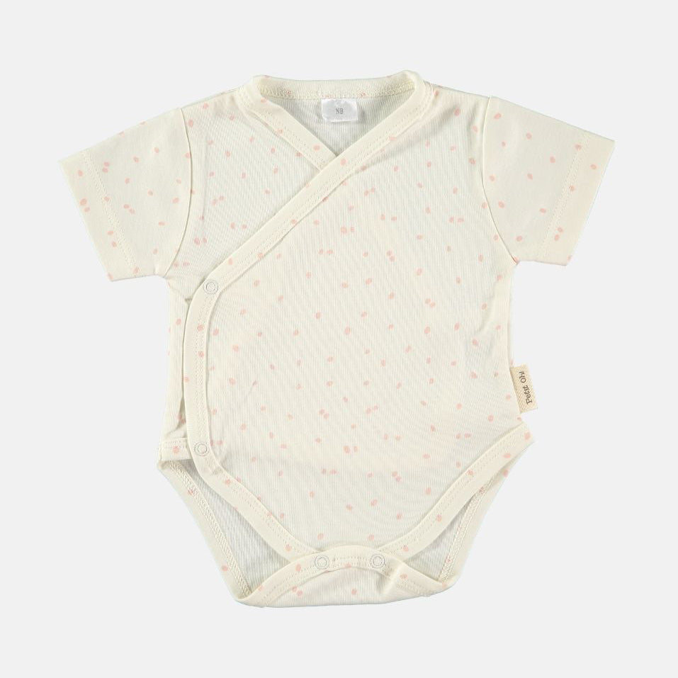 Body incrociato manica corta Tiny rose