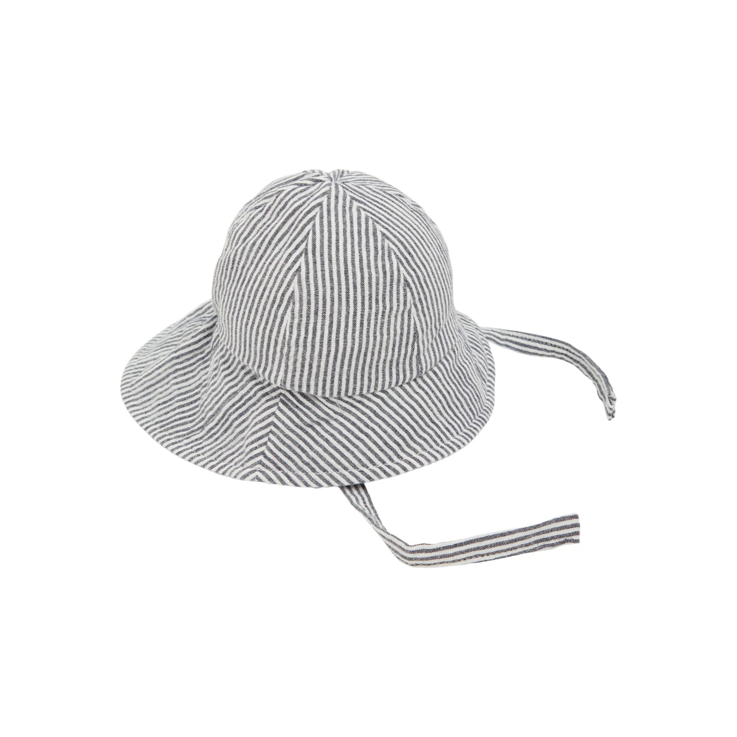 Cappello da Sole Bebè Cotone Bio Rigato Dark Sapphire Blu | Name It