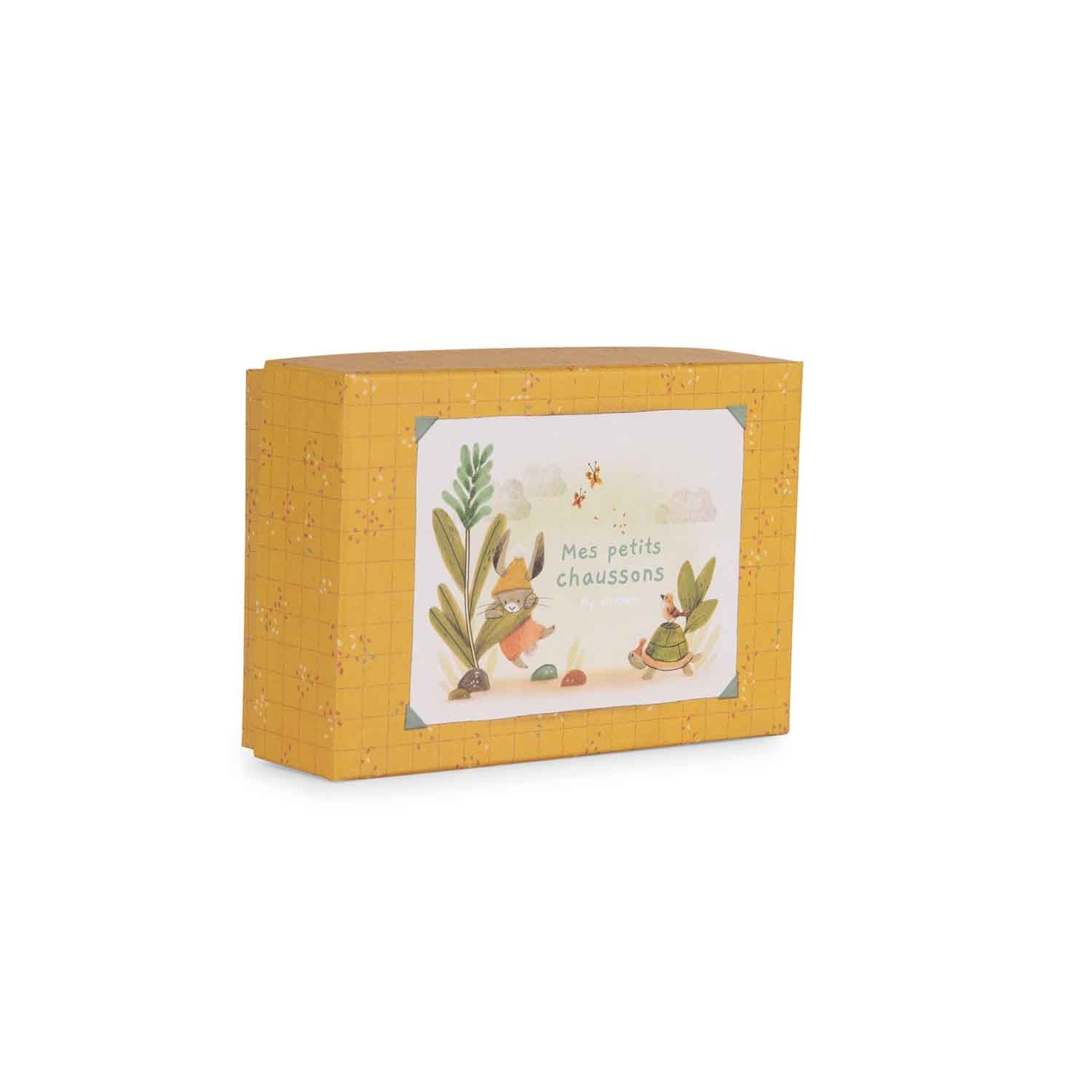 Moulin Roty | Scarpine morbide 0-6 mesi, Coniglietto Trois petits lapins