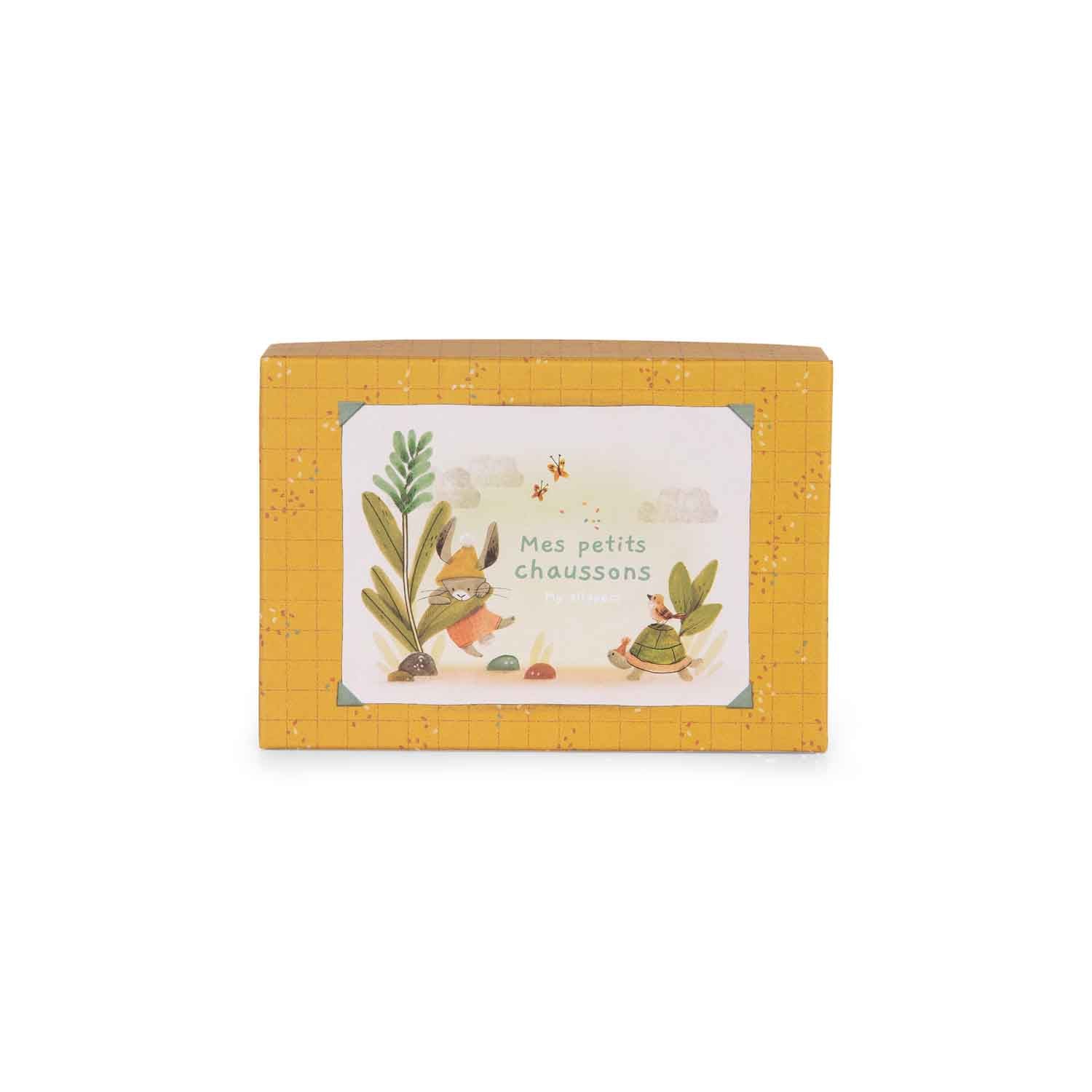 Moulin Roty | Scarpine morbide 0-6 mesi, Coniglietto Trois petits lapins