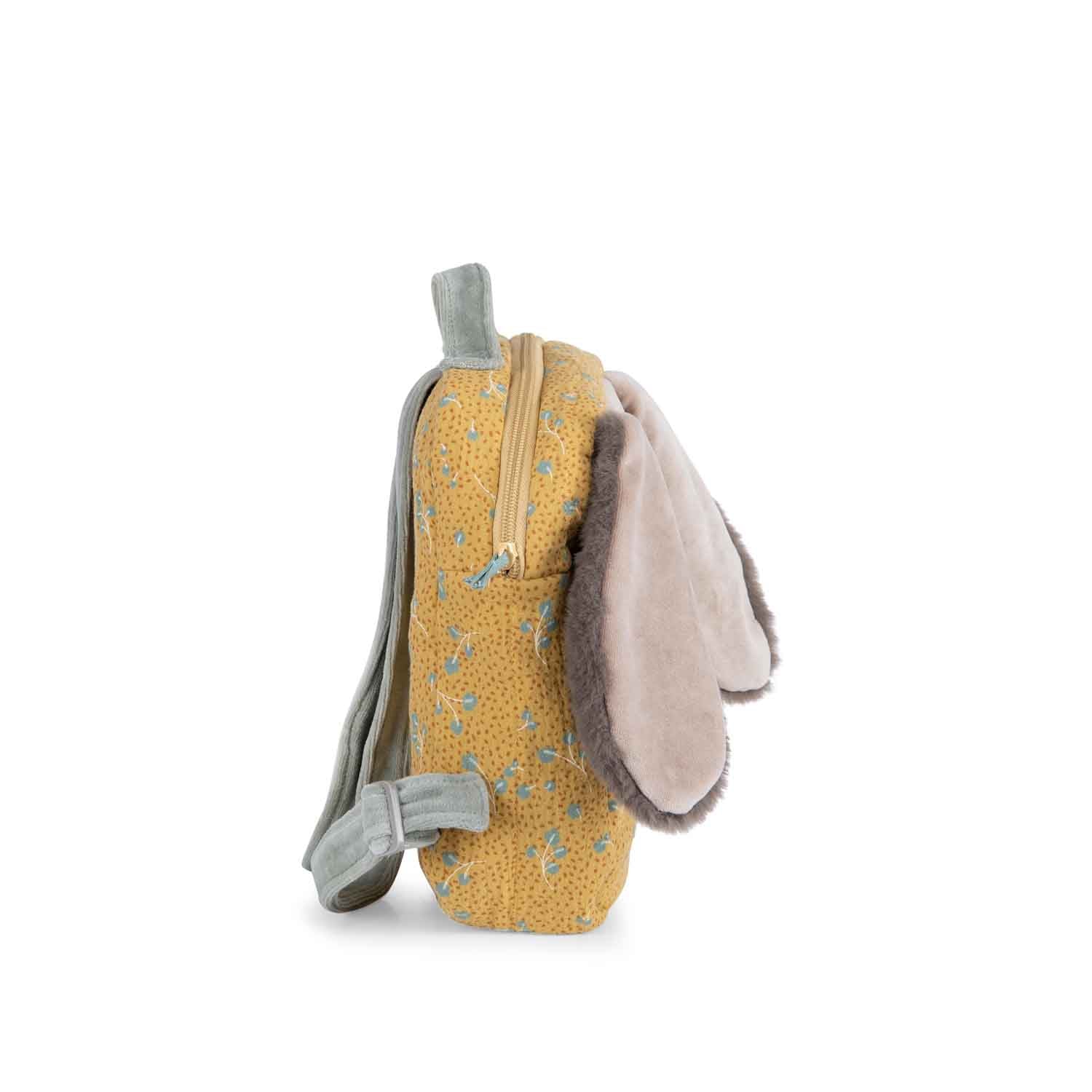 Moulin Roty | Zaino morbido Coniglio ocra, Trois petits lapins