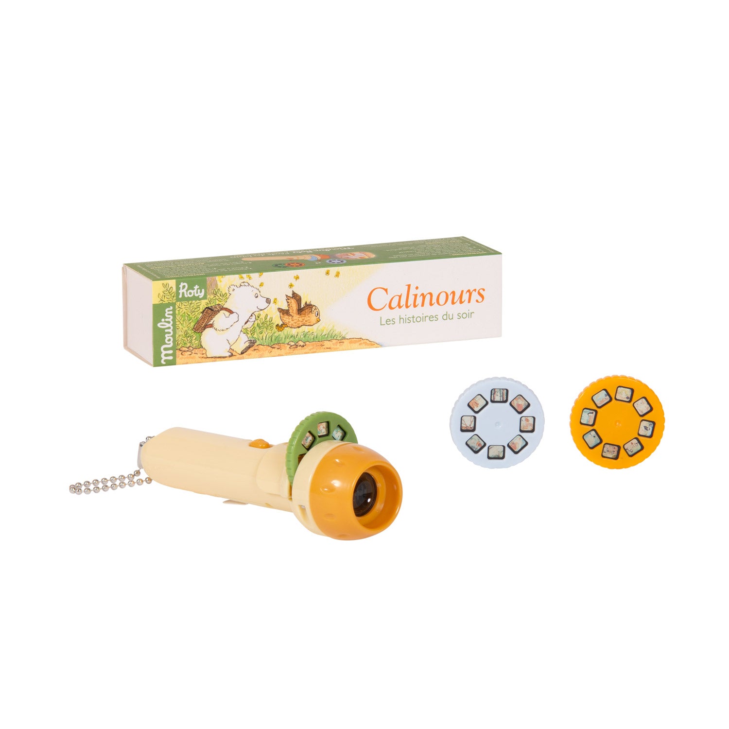 Moulin Roty | Lampada Proietta Storie della buonanotte, Calinours