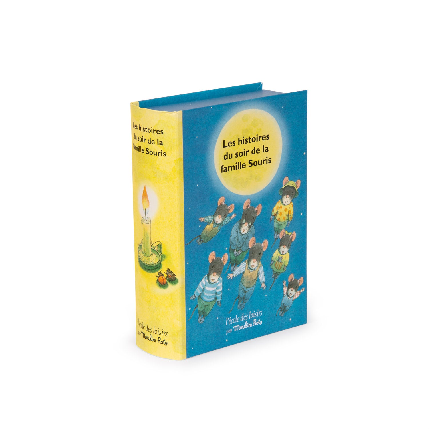 Moulin Roty | Cofanetto Lampada Proietta Storie, La famiglia topini