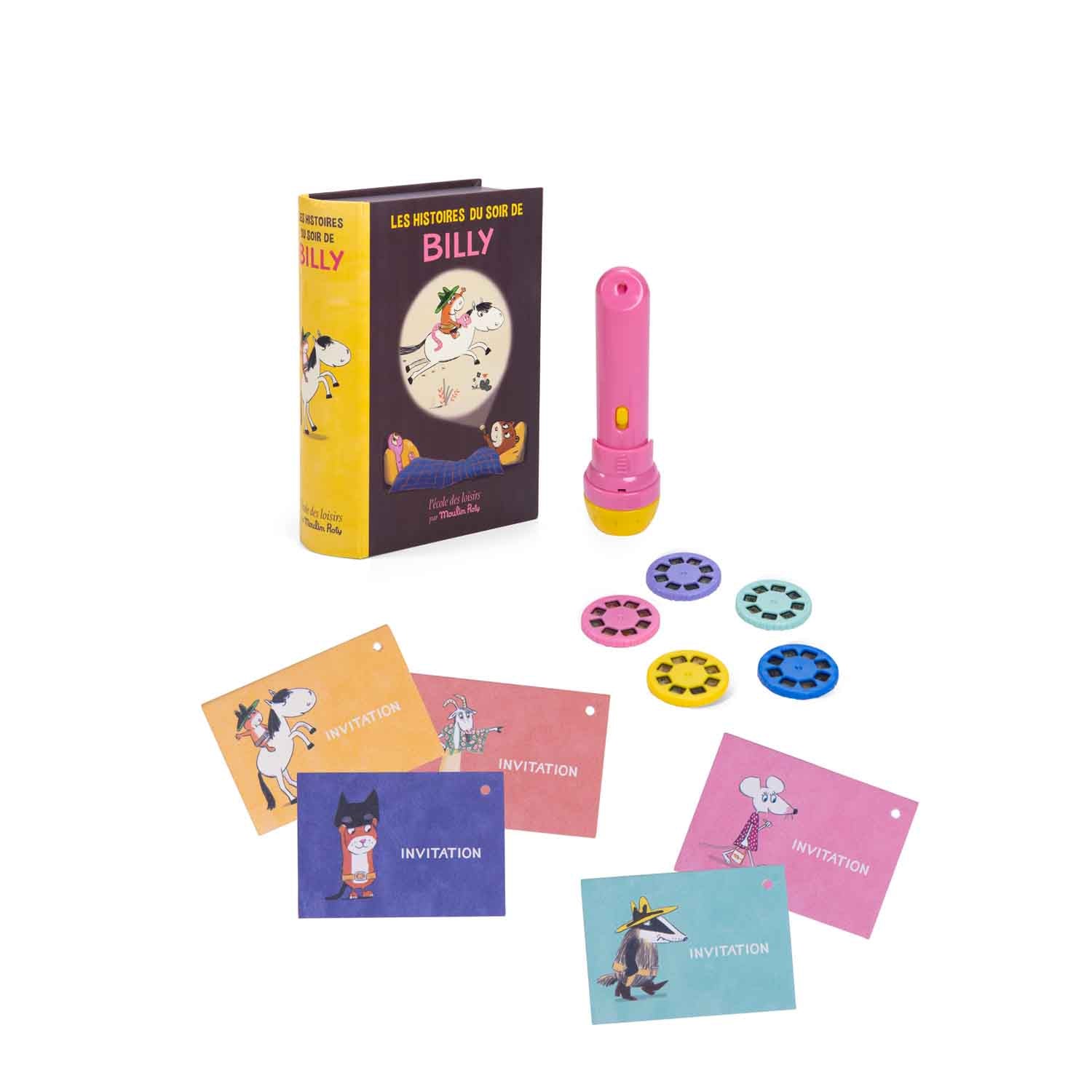 Moulin Roty | Cofanetto Lampada Proietta Storie, Billy