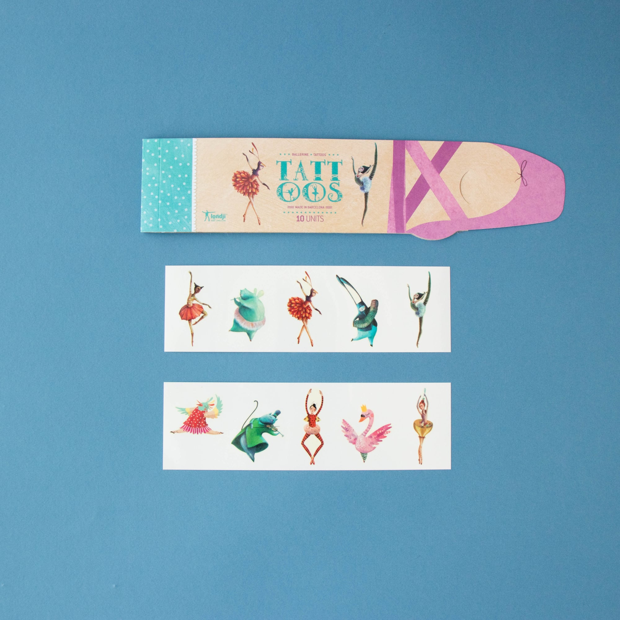 Londji | Ballerina - 10 Tatuaggi Temporanei per bambini