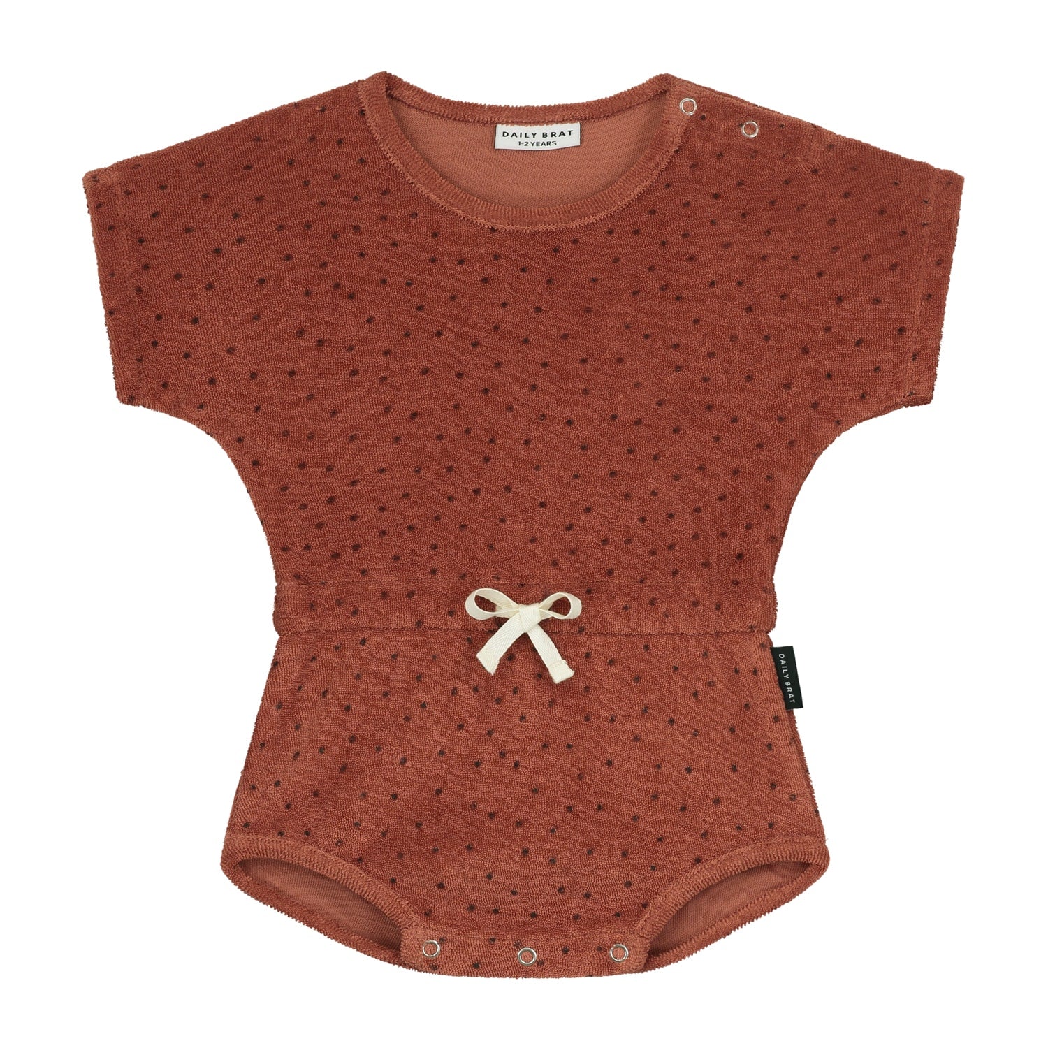 Daily Brat | Pagliaccetto in Spugna Cotone Bio Cannella Bimbo