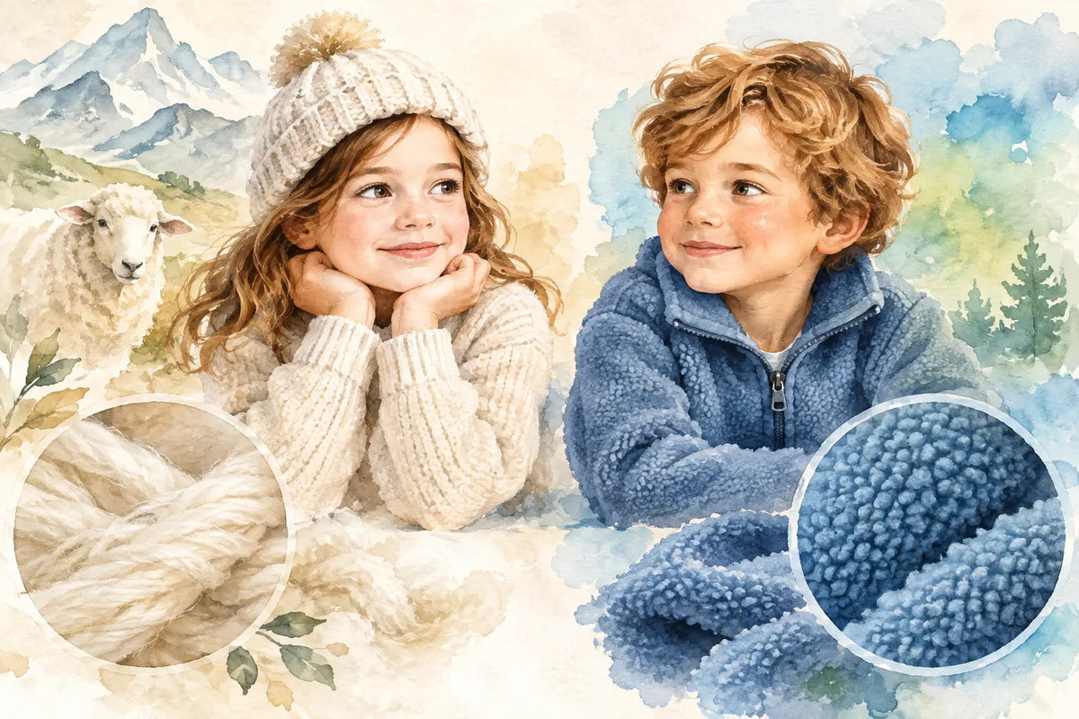 Lana merino versus pile: quale scegliere per bambini?