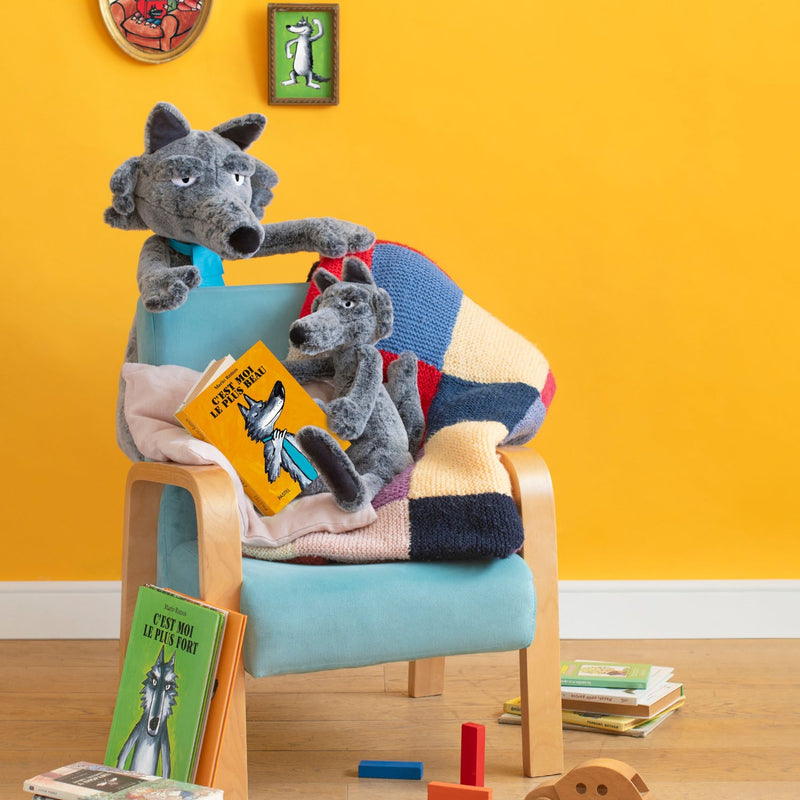 Ecole des Loisirs - MOULIN ROTY - Cane Puzzone e libri con peluche