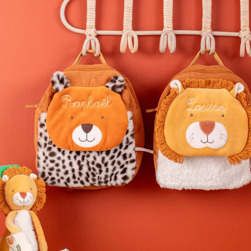 Zainetti personalizzabili con ricamo nome bambini di Moulin Roty e Oiseau Bateau