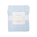Copertina per neonati in cotone a nido d'ape – Blu (100cm x 80cm)