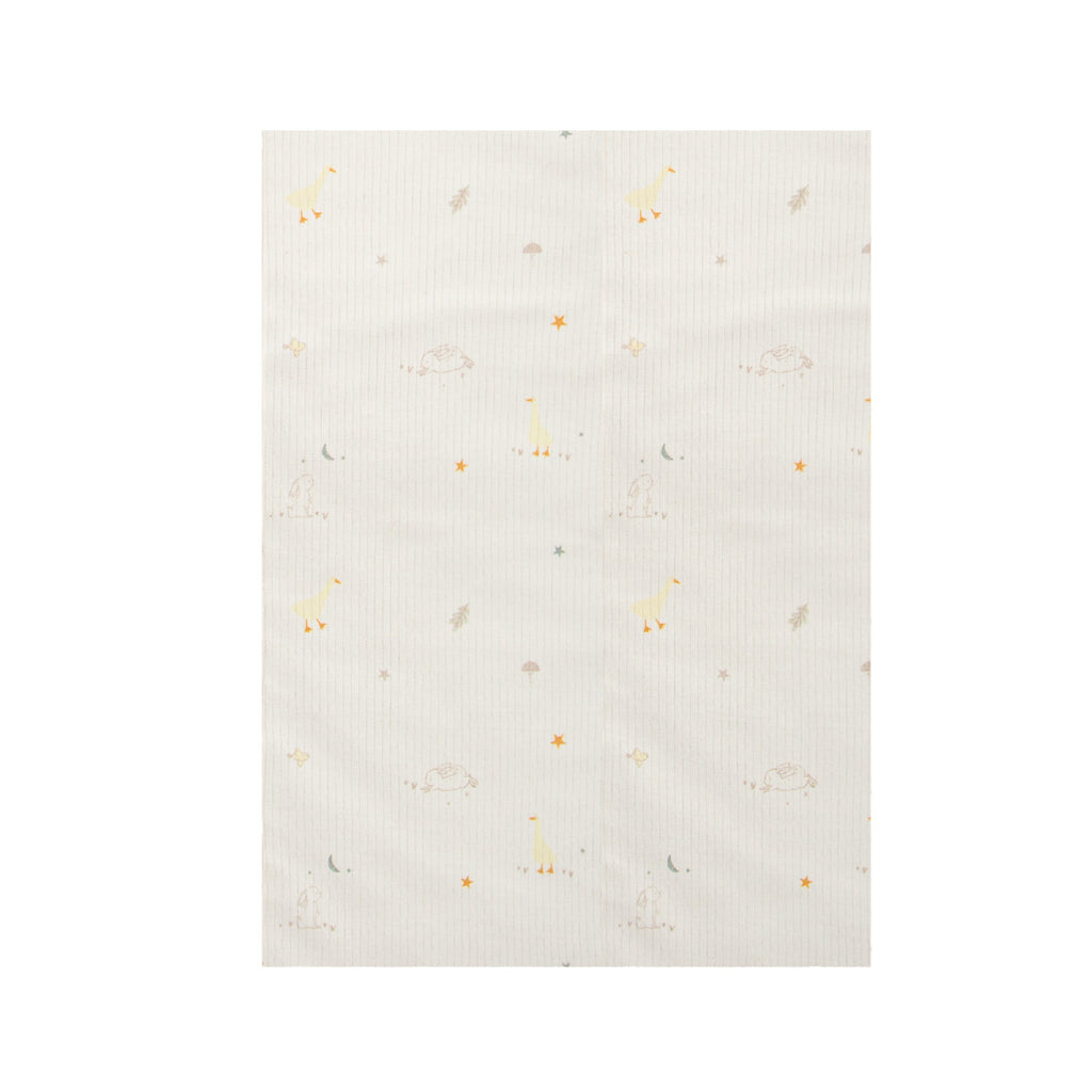 Fitted sheet bamboo cotton pram 40x80, Happy forest