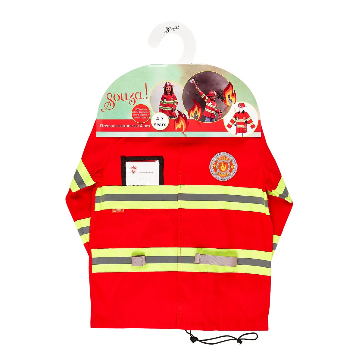 Fireman Costume, 4-7 years