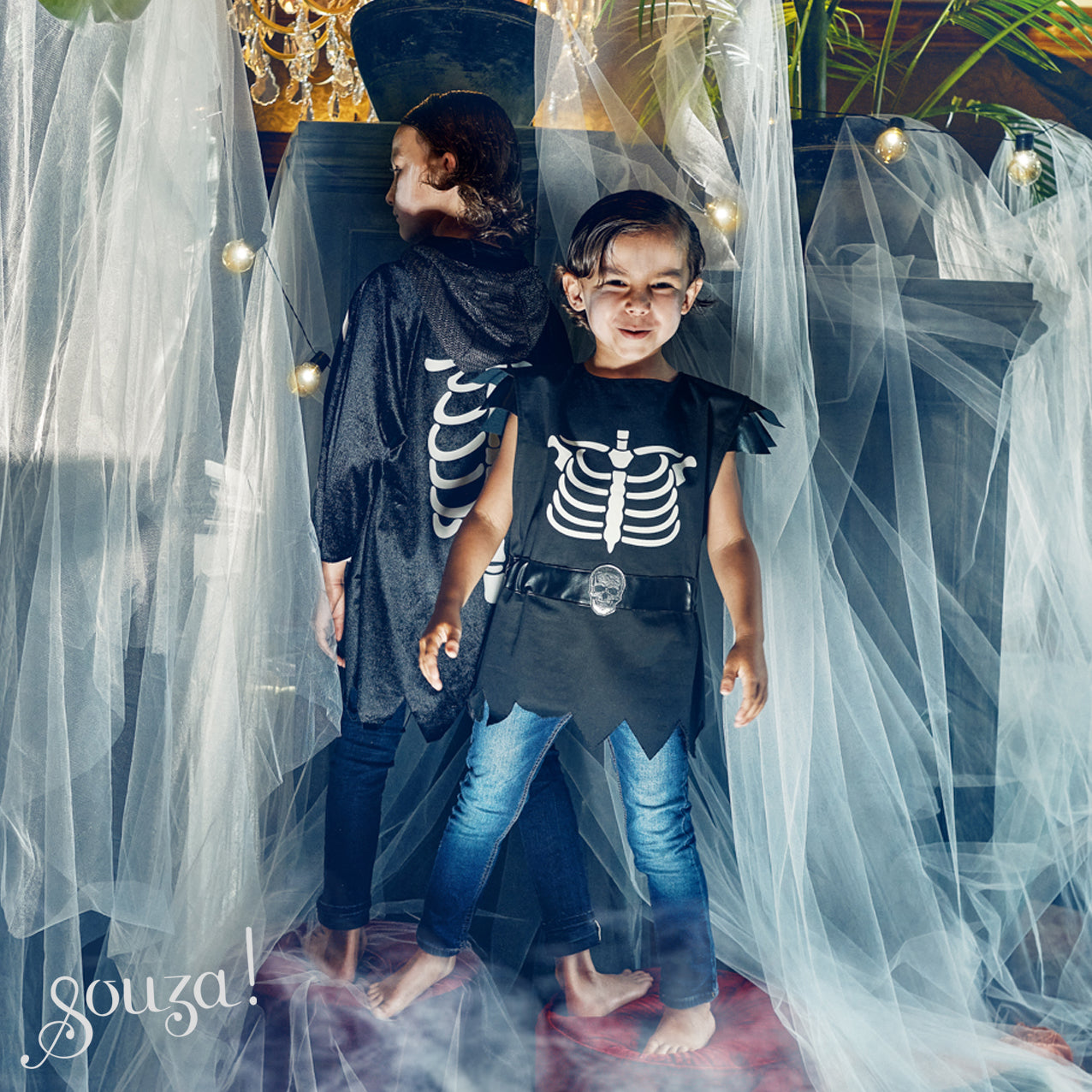 Mantello scheletro Halloween, Casper