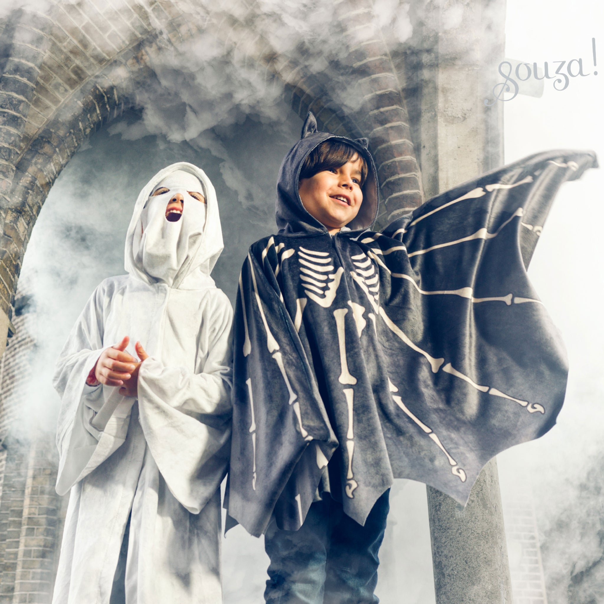 Mantello Pipistrello Halloween, 4-8 anni