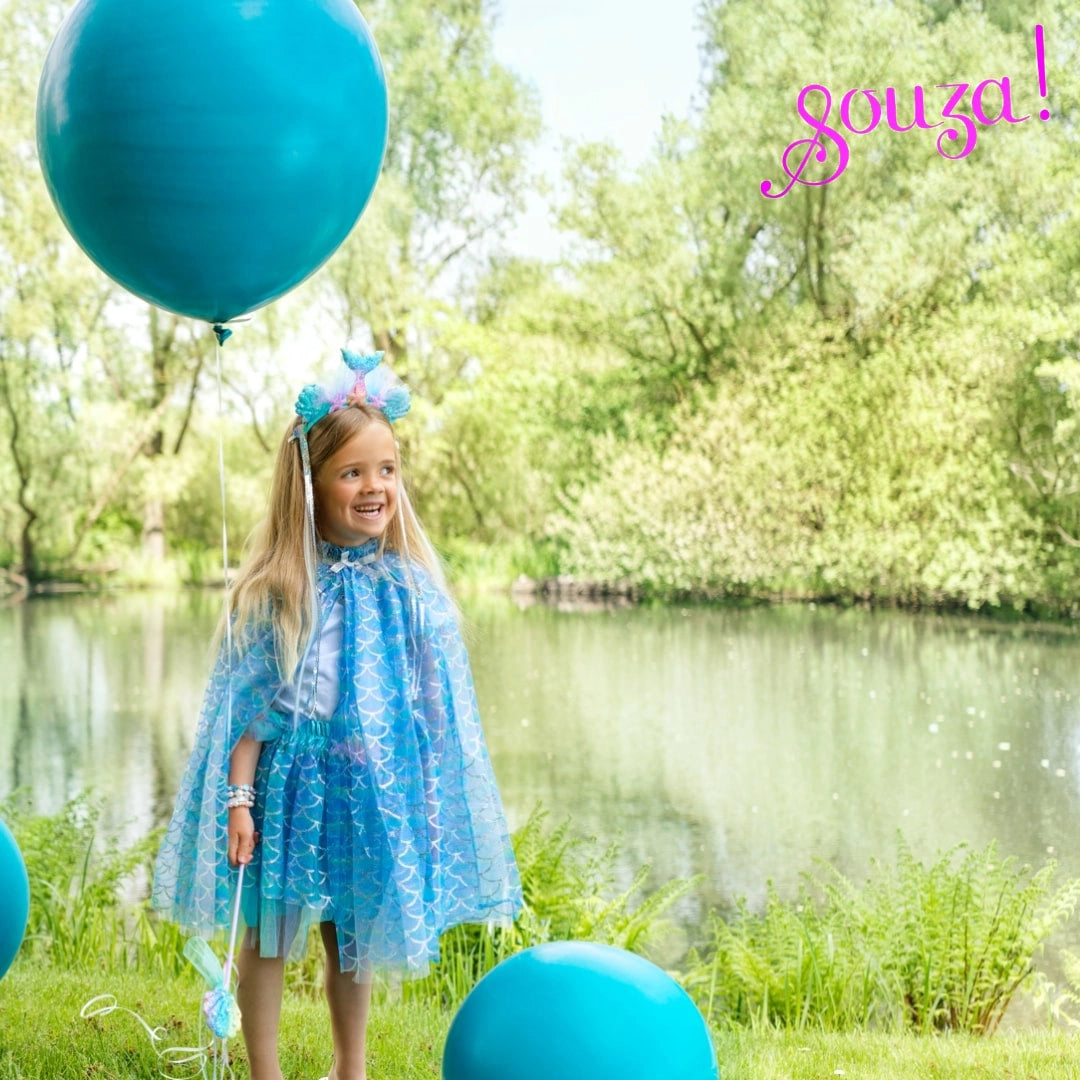 Marlya the Little Mermaid Cape with Tiara and Wand Set