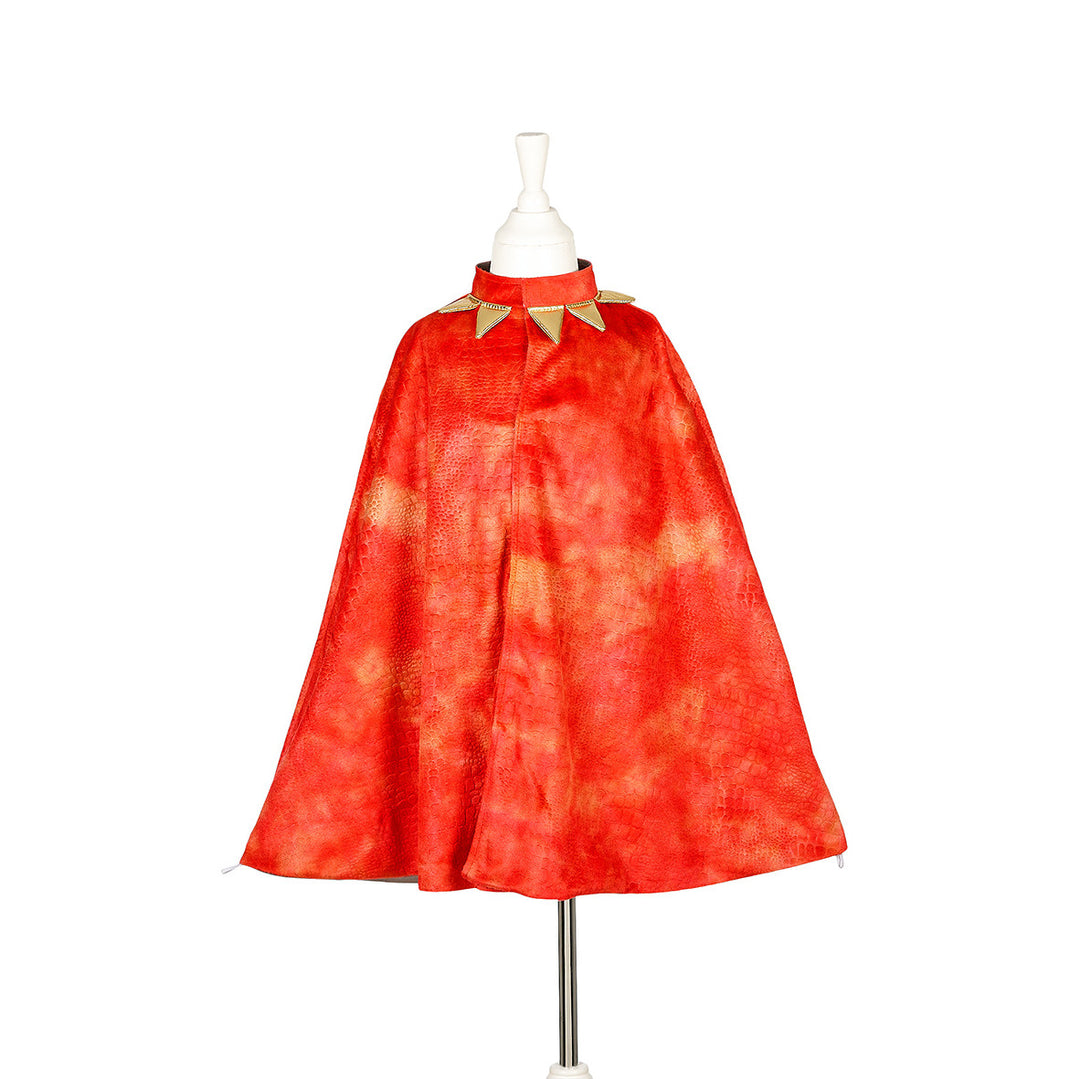 Mantello reversibile da cavaliere-dragone rosso, 4-7 anni