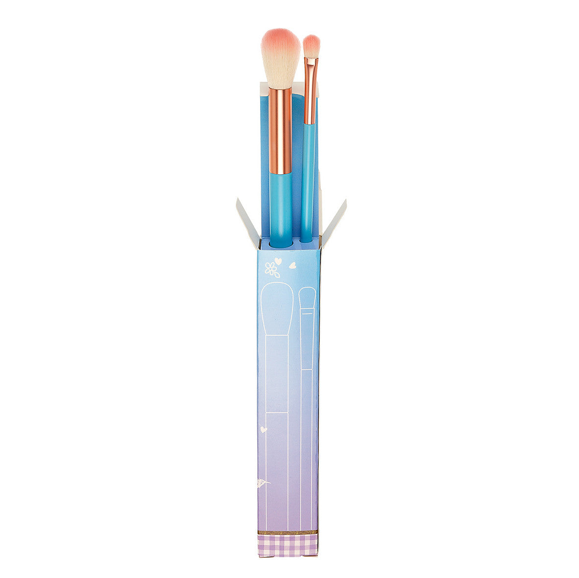 Set of 2 children's makeup brushes