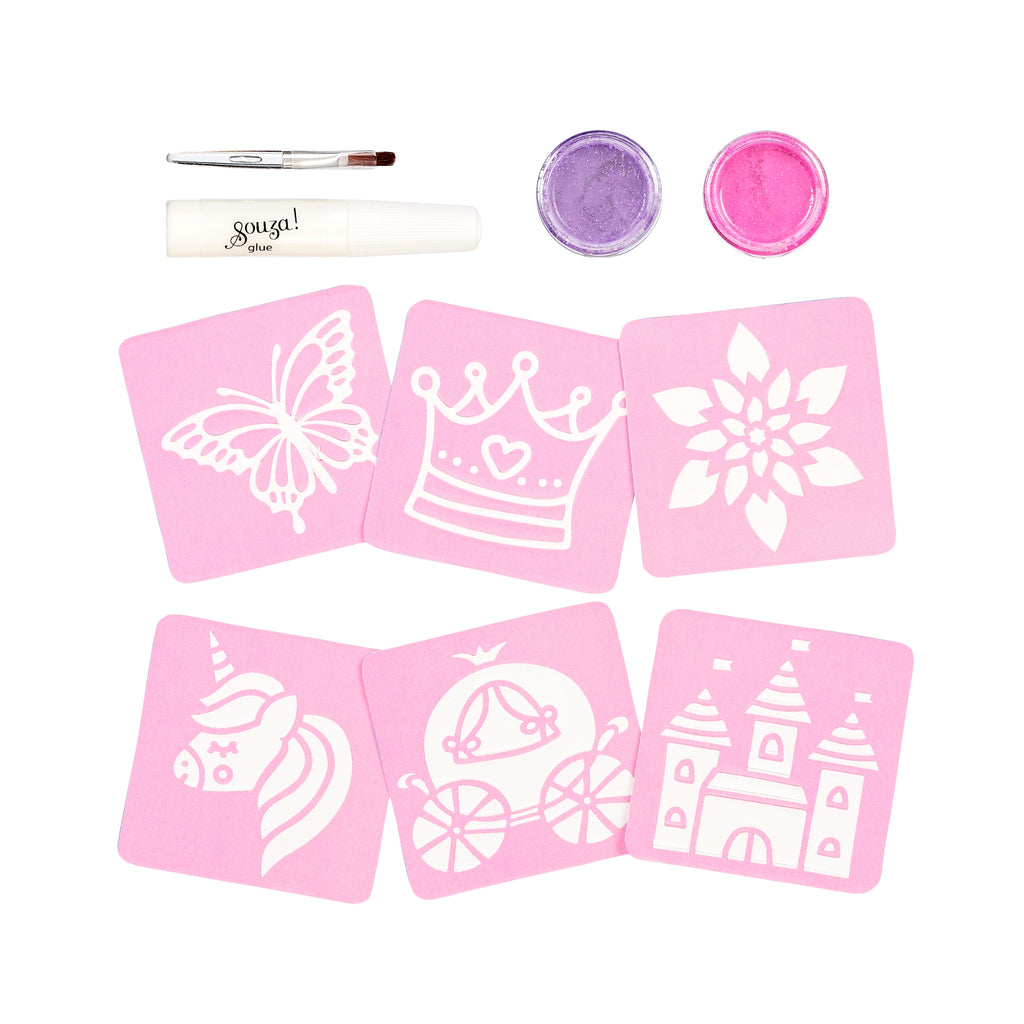 Princess Glitter Tattoo Set