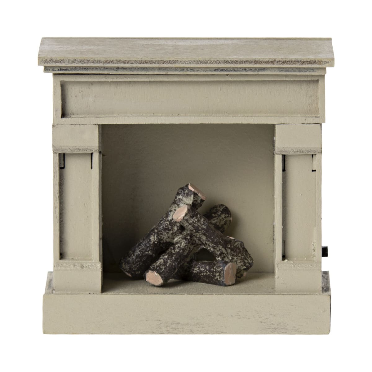 Fireplace (battery operated) White, Mouse