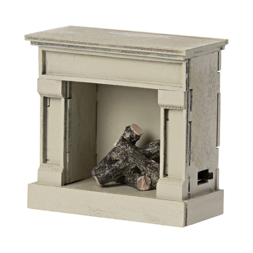 Fireplace (battery operated) White, Mouse