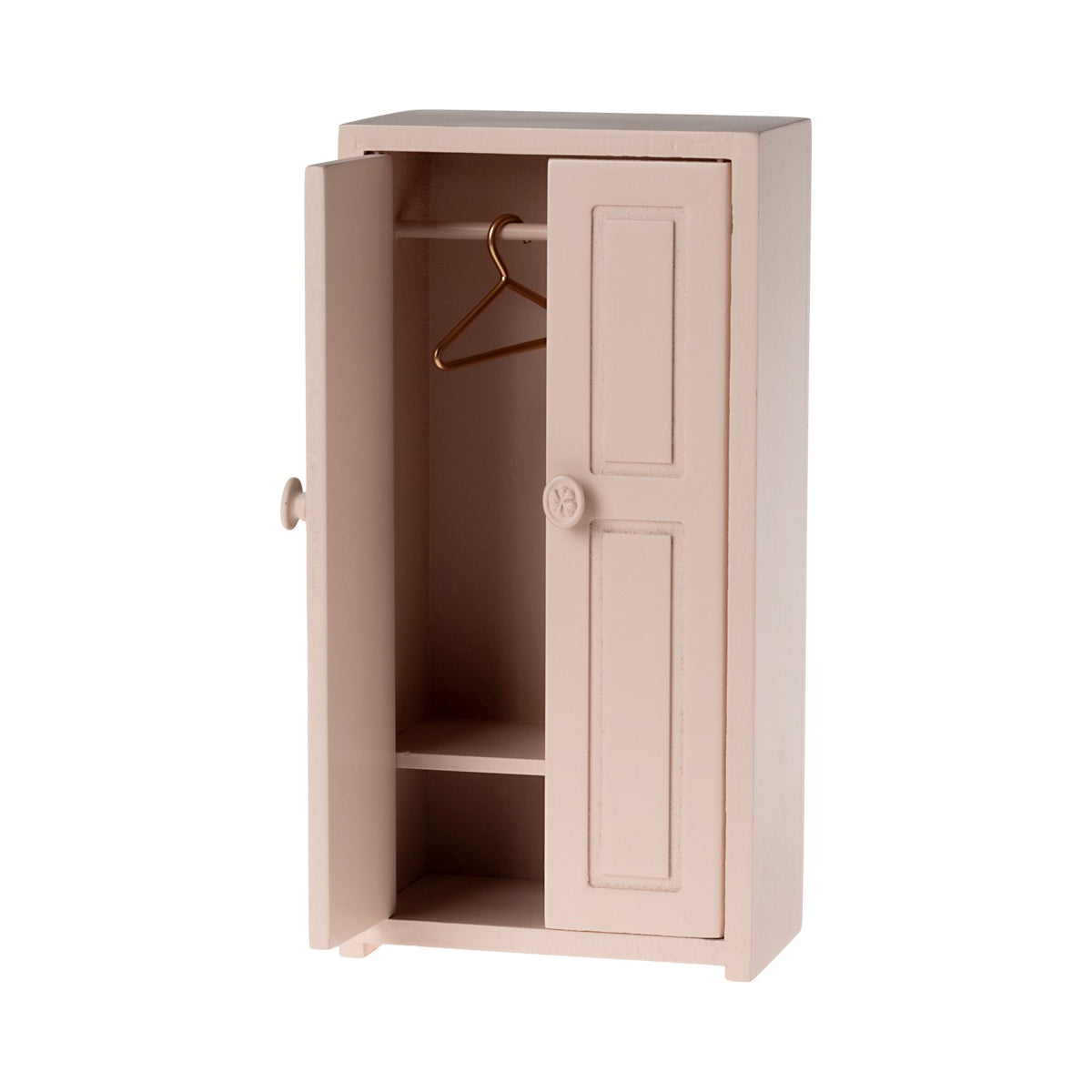 Wooden Wardrobe - Light Pink, Mouse