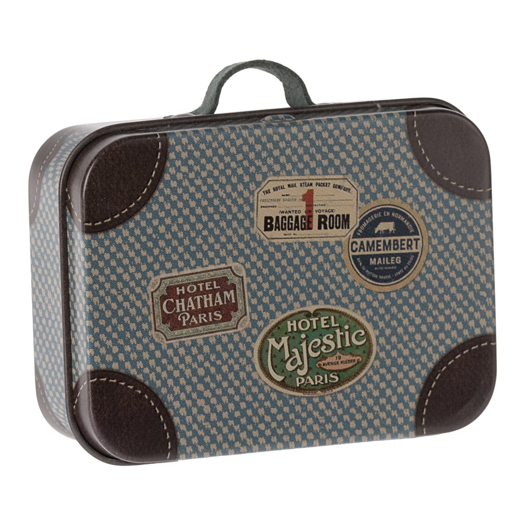 Valigia in metallo, Micro - Travel blu | Maileg