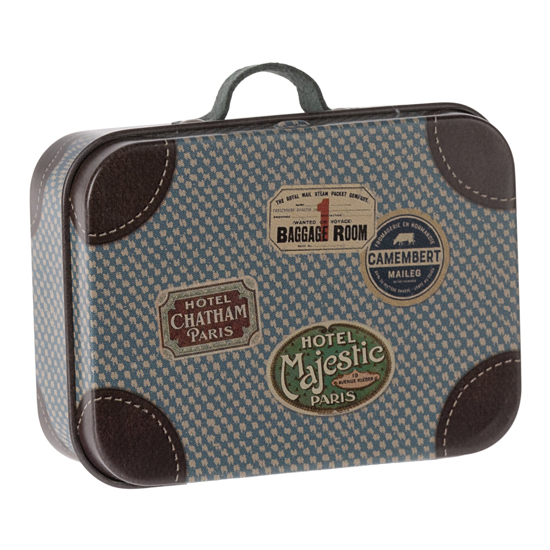 Valigia in metallo, Micro - Travel blu | Maileg