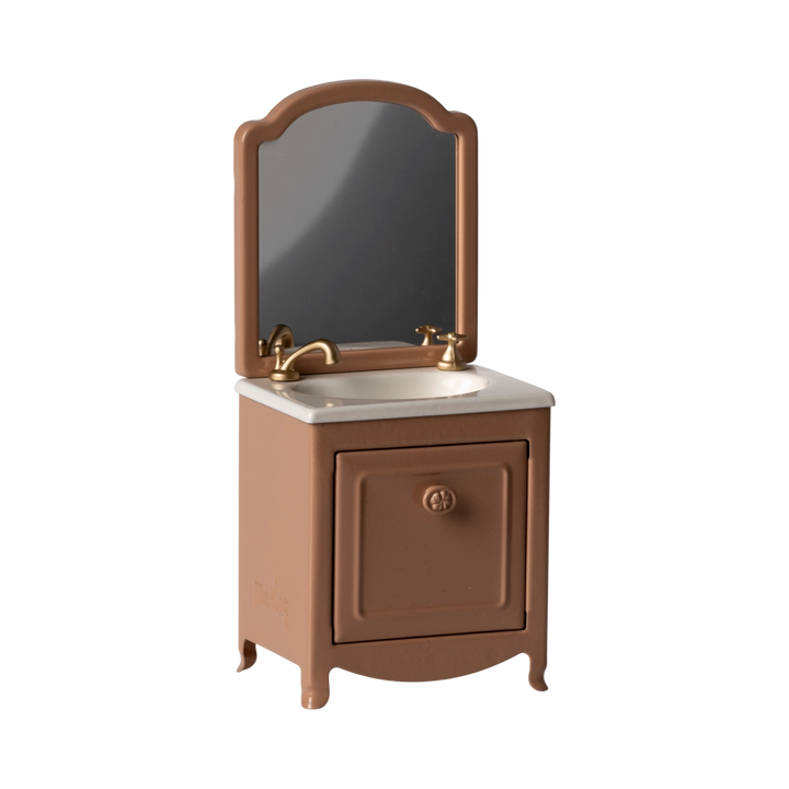 Lavandino bagno con specchio dark powder, Topo | Maileg