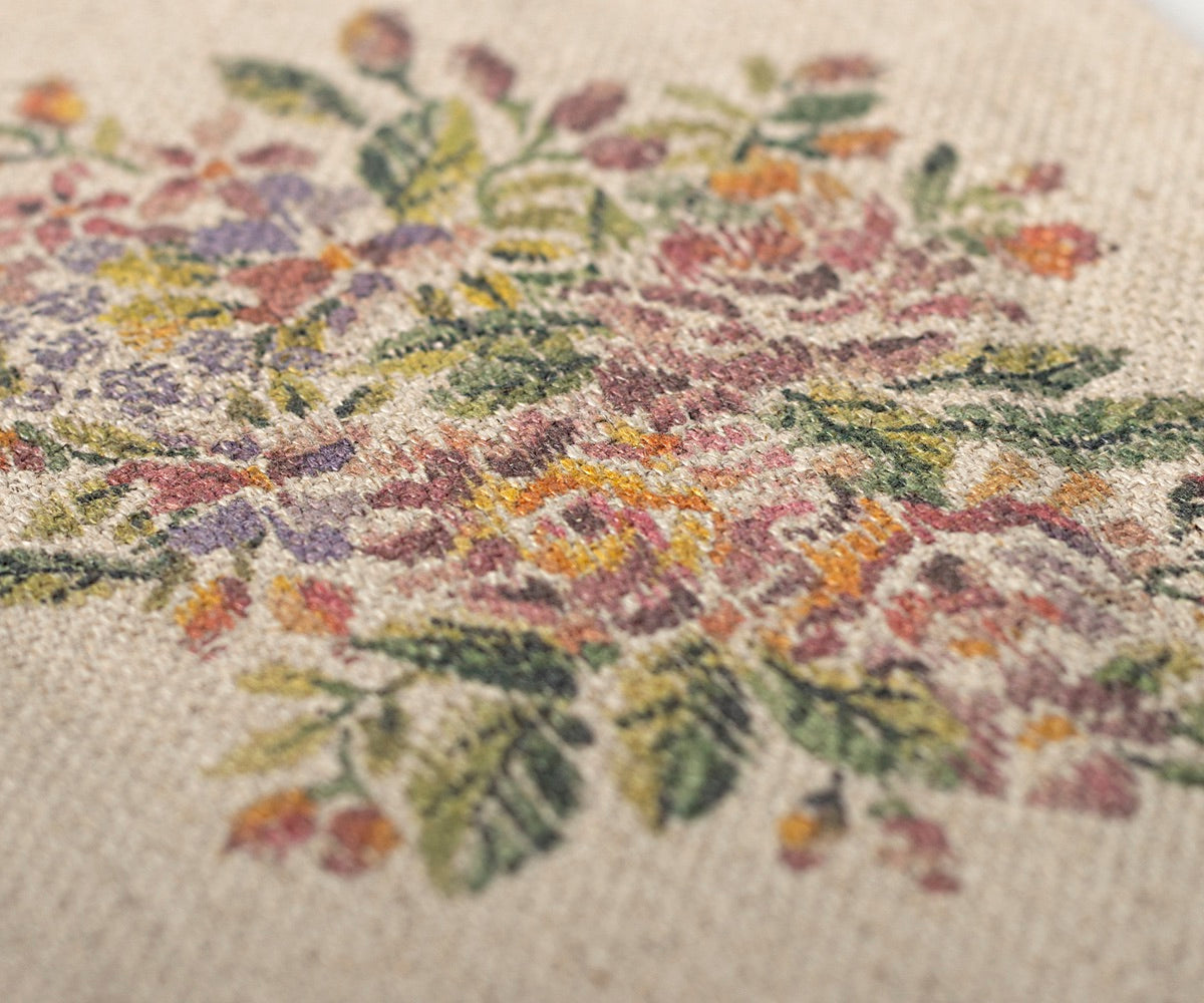 Miniature Rug, Flowers - Large
