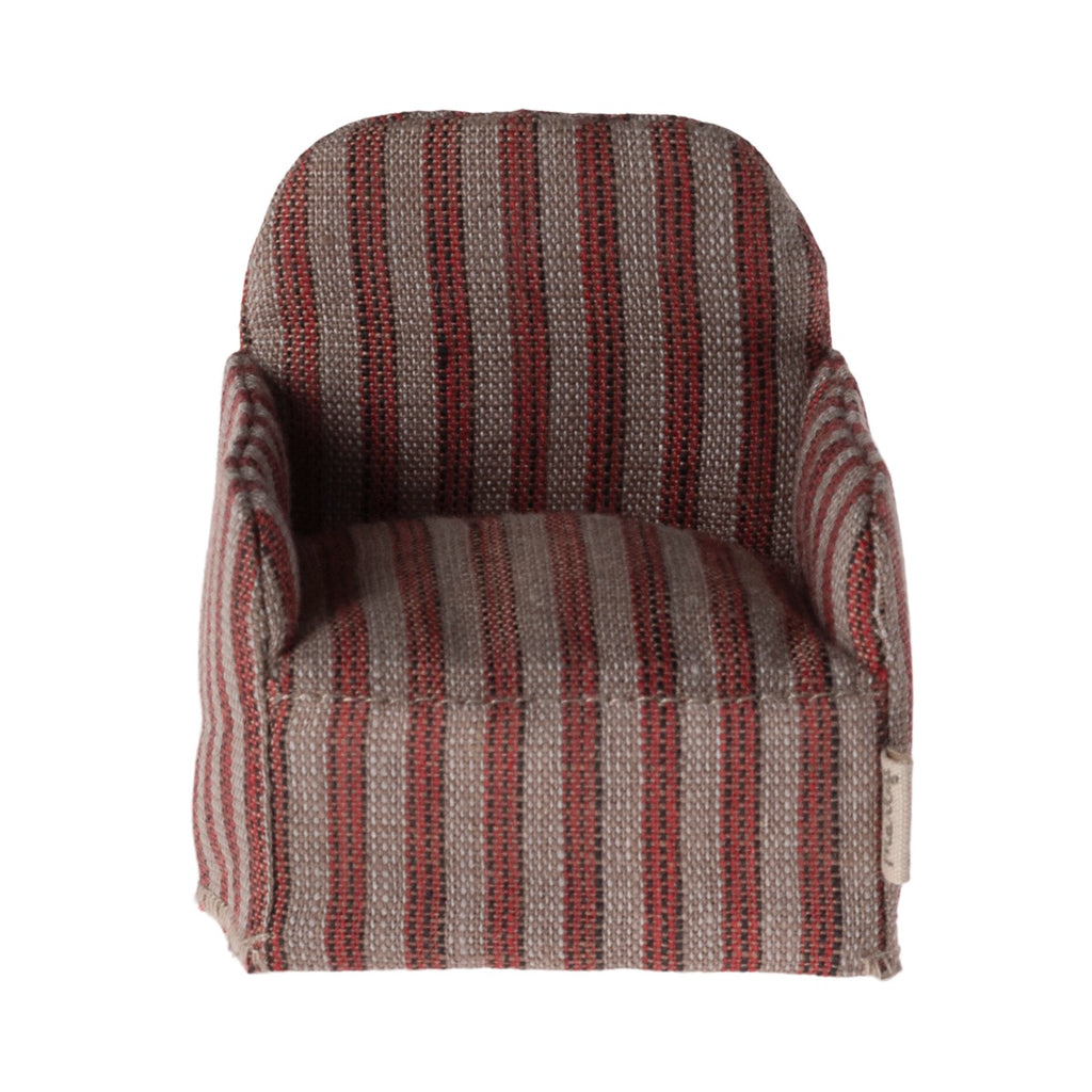Red striped armchair, Topo