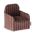 Red striped armchair, Topo