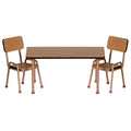Dark Powder Table and Chair Set, Topo