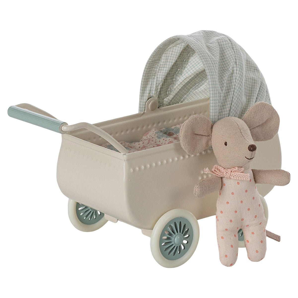 Carrozzina con topolino bebè, Menta