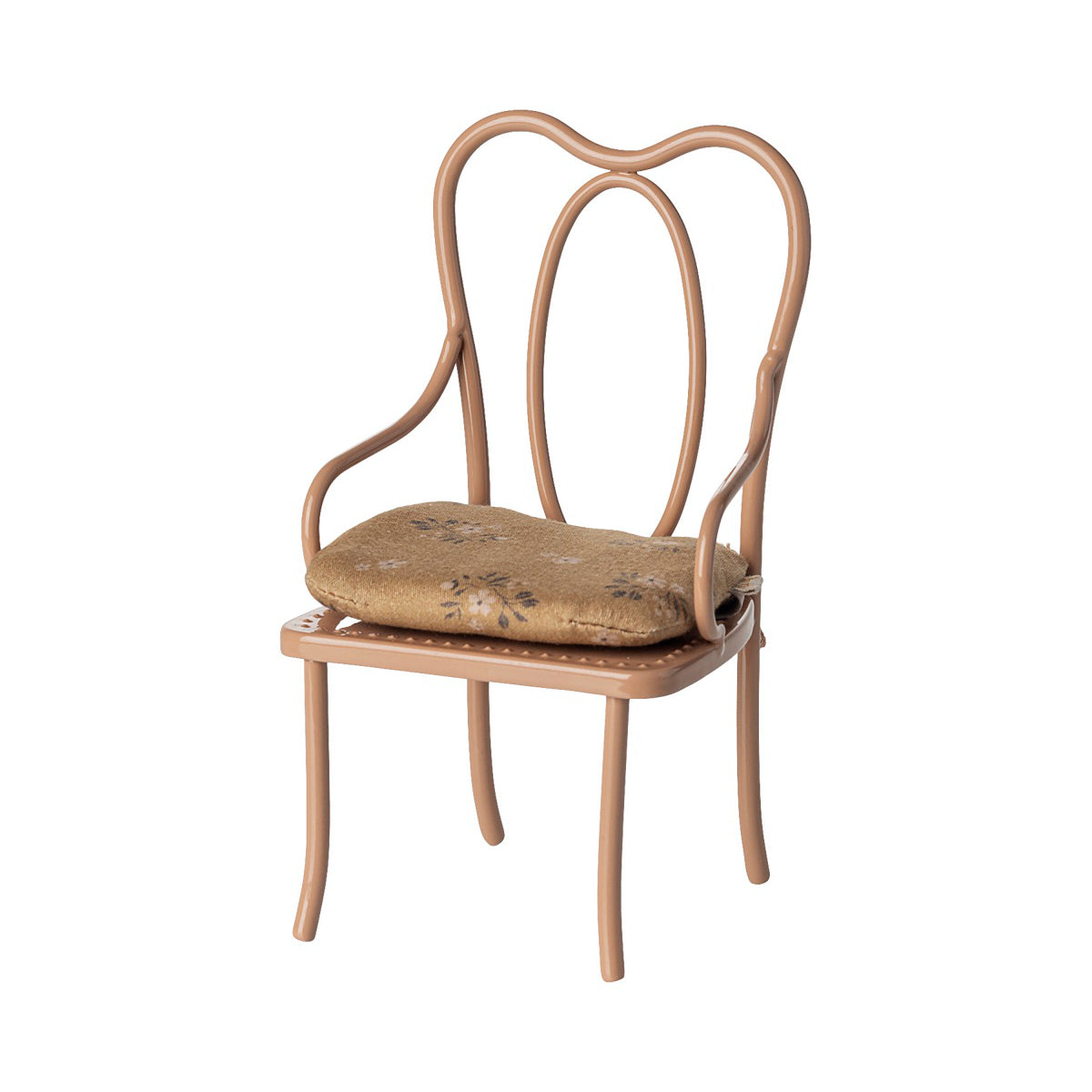 Sedia vintage in metallo in miniatura, Dark powder