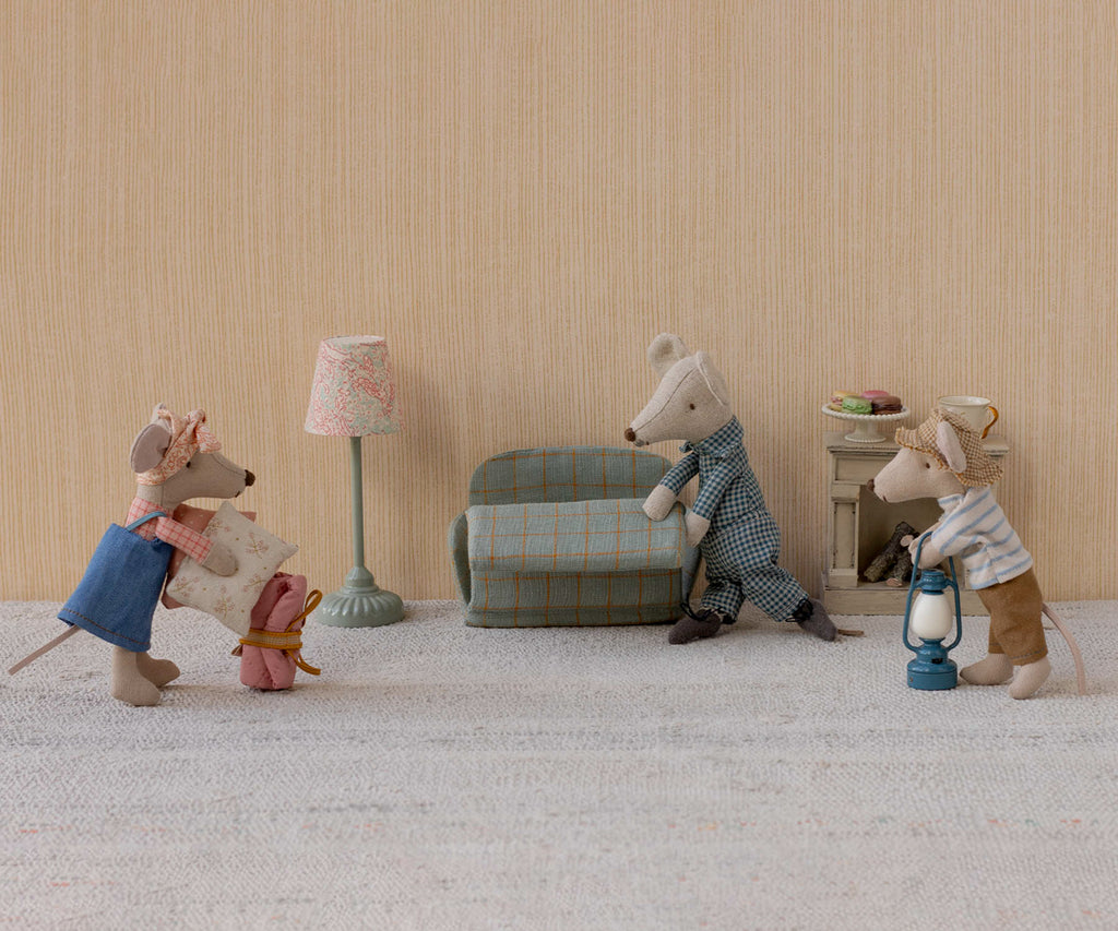 Lampada da terra vintage menta, Topo