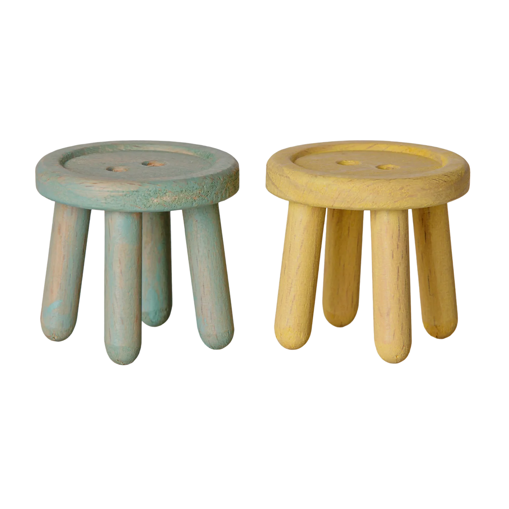Ensemble de tabourets, Souris - Menthe/Jaune clair