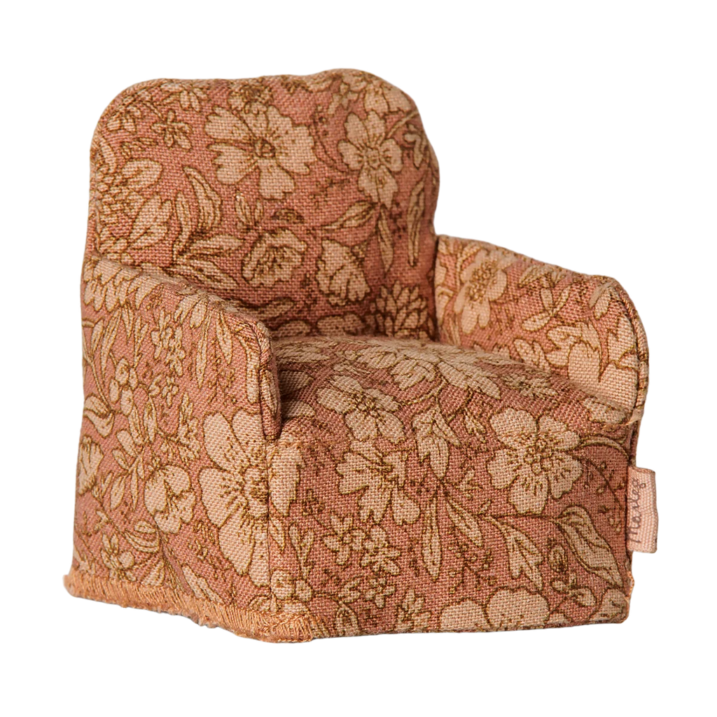 Fauteuil, Souris - Fleurs