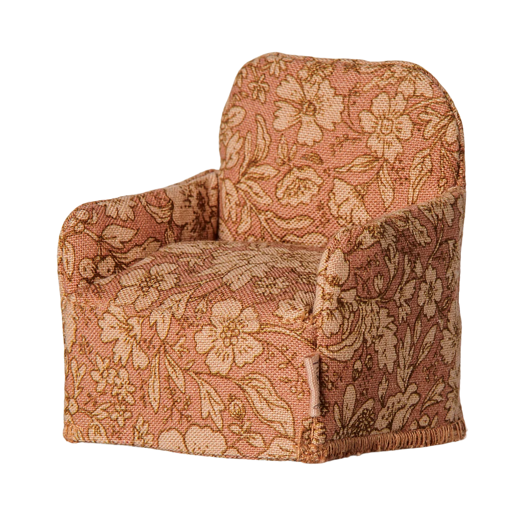 Fauteuil, Souris - Fleurs