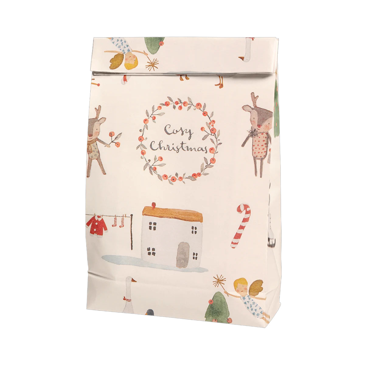 Gift Bag, Cosy Christmas - Off white