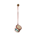 Christmas Ornament Metal, Small Drum - Red class.