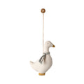 Fabric Christmas Ornament, Goose - Blue