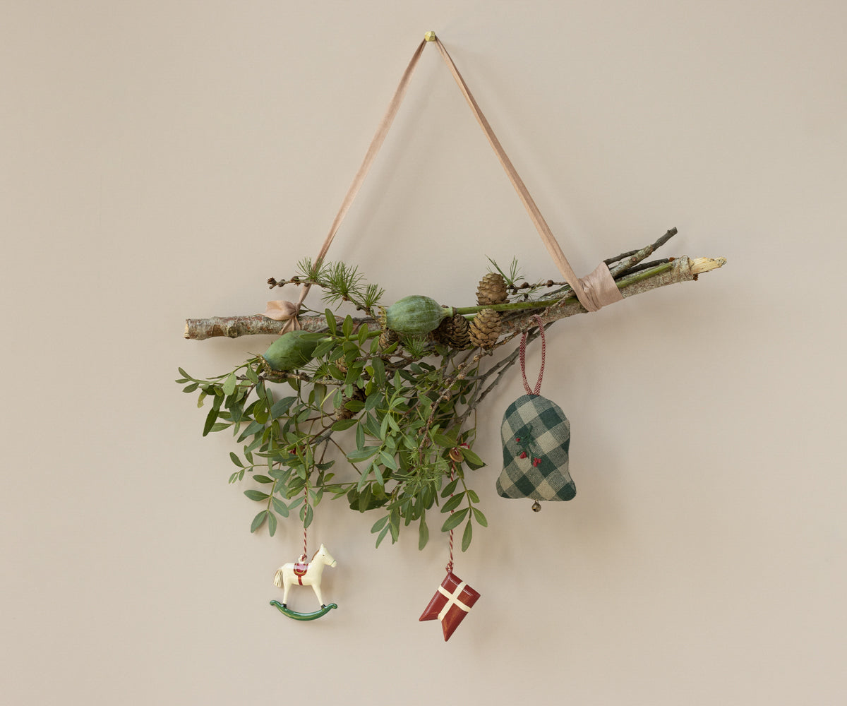 Fabric Christmas Ornament, Medium Bell