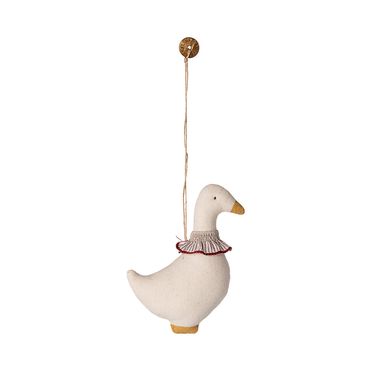 Fabric ornament, Goose - Red scarf