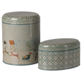 Lot de boîtes en métal - Santa is coming - 2 pcs