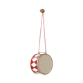 Metal ornament, Large drum - Red