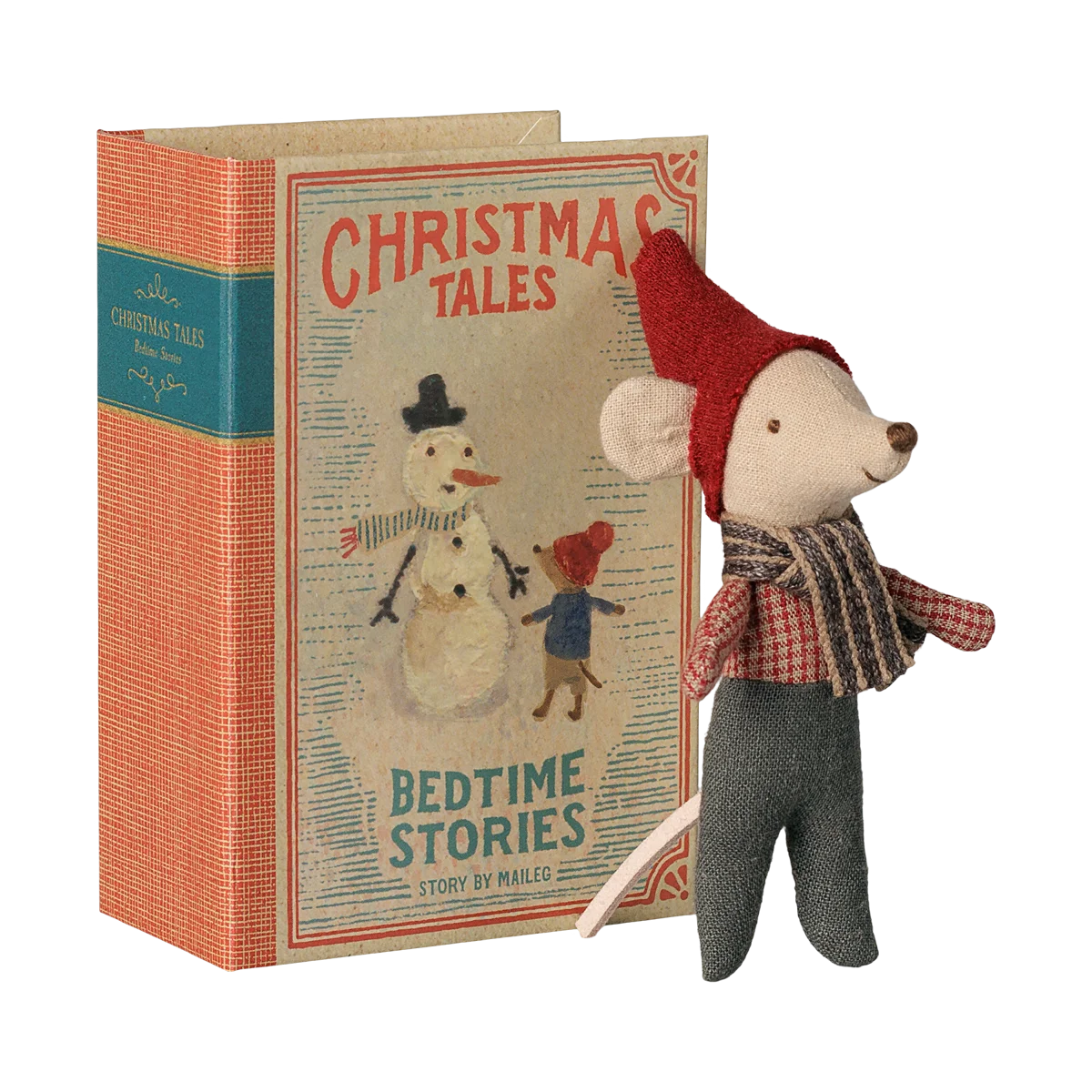 Christmas mouse, Baby in book