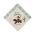 Napkins, Happy birthday - Cowboy