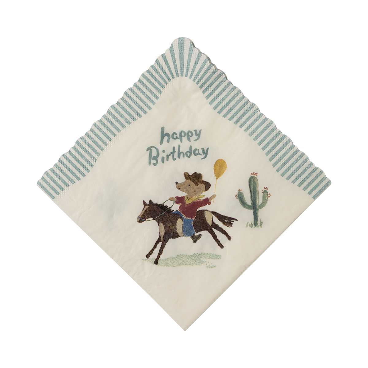 Napkins, Happy birthday - Cowboy
