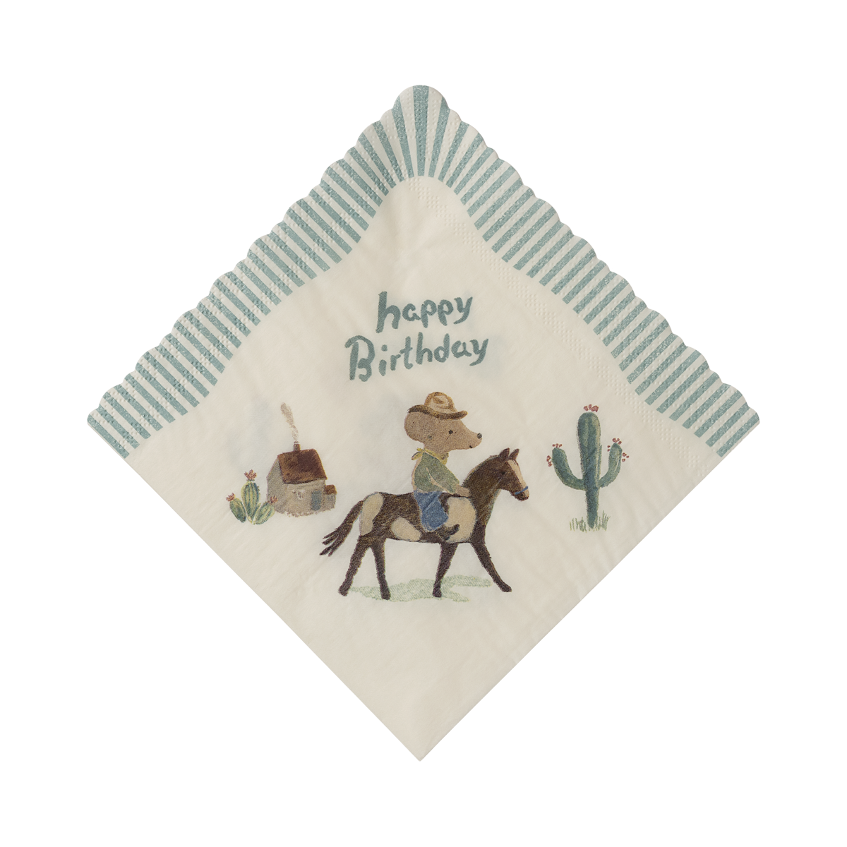 Napkins, Happy birthday - Cowboy